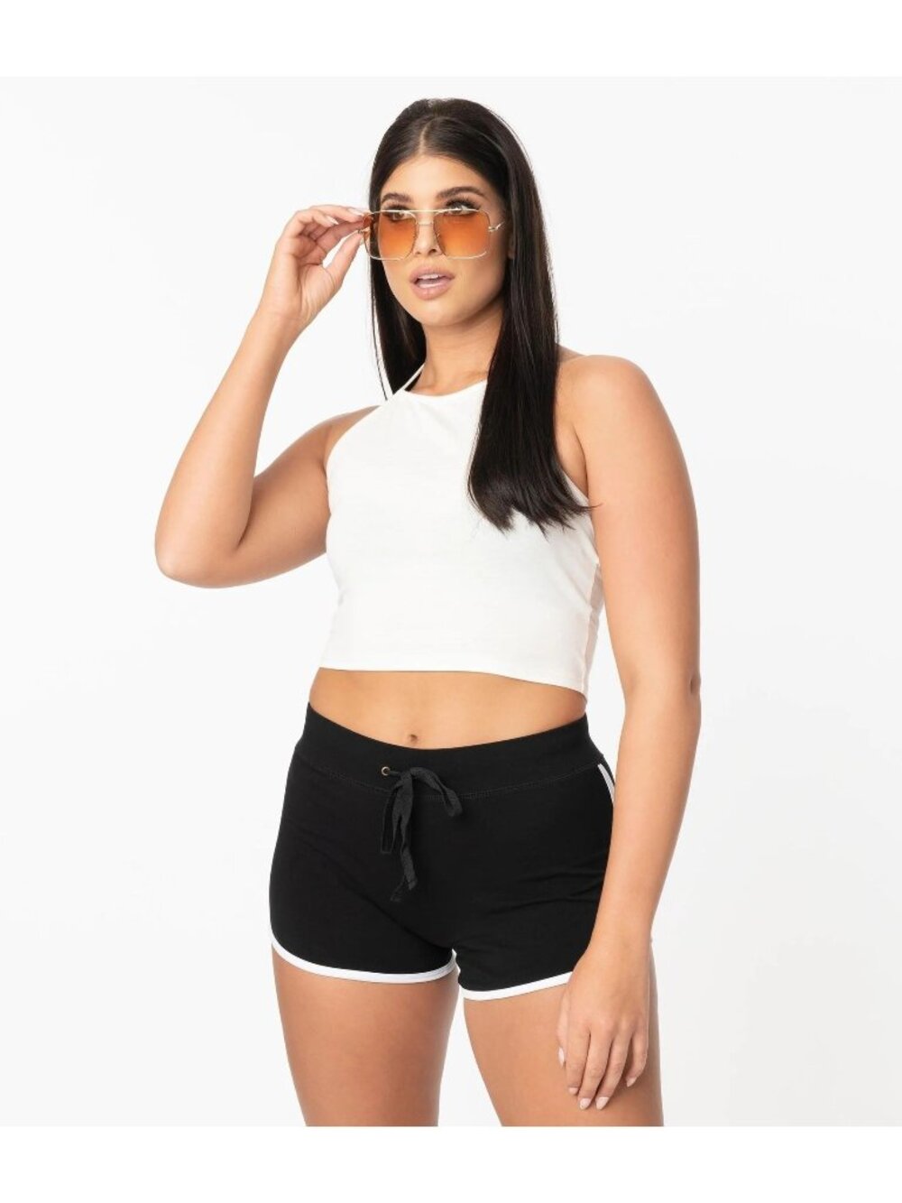 NWT Unique VIntage White Halter Top M